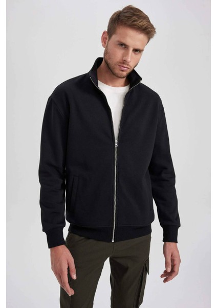 A5276AX/BK81 Defacto Erkek Hırka Black