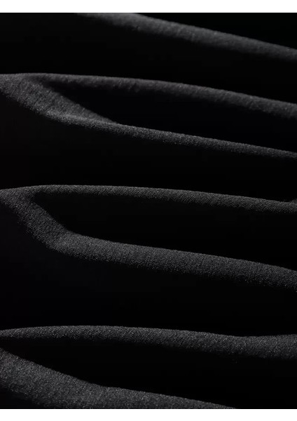 Erkek Dağ Grafikli Tişört, Yaz Için Büyük Beden Rahat T-Shirt - Siyah modelleri