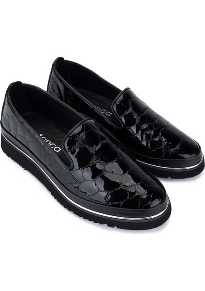 Kadın Hakiki Deri Siyah Comfort Ayakkabı 766 2038 Bn Ayk SK25-26 Syh/syh Fsly Rgn fiyatları