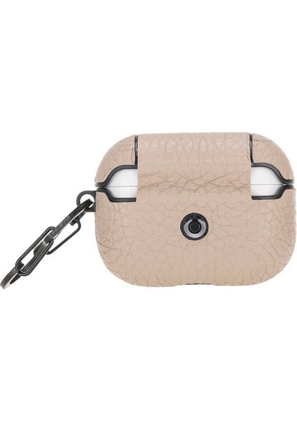 Apple Airpods Pro Uyumlu Deri Kılıf Juni Erc3 Bej modelleri