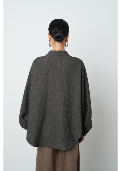 Kadın Soğuk Kahve Oversize Kesim Desenli Tesettür Kimono indirimleri