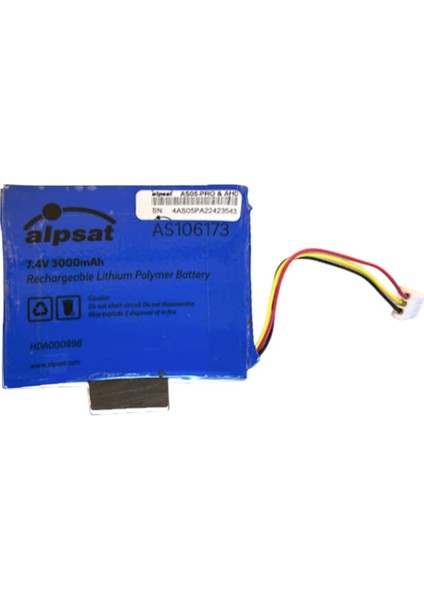 AS05-PRO 7.4 Volt 3000 Mah Satfinder 4*5 Pili