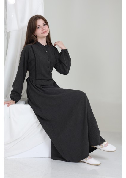 Melora Kız Çocuk Kadife Elbise Füme fırsatları