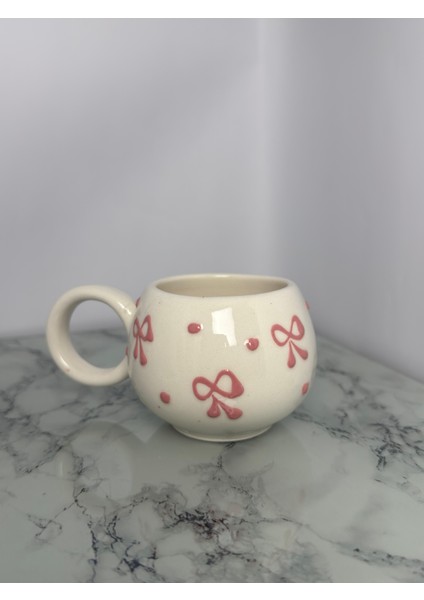 Seramik Kurdale Desenli El Yapımı Bardak | Yelkovanstudio fiyatları