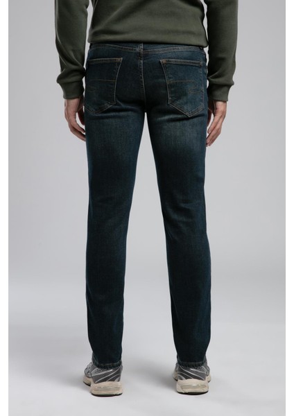Jagger Normal Bel Dar Kesim Düz Paça Harder Juniper Dark Erkek Jean Pantolon modelleri