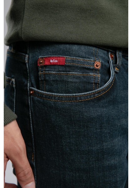 Jagger Normal Bel Dar Kesim Düz Paça Harder Juniper Dark Erkek Jean Pantolon fırsatları