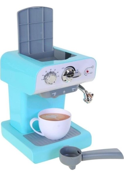 Pilli Işıklı Sesli Mutfak Oyuncağı Gerçekçi Buhar Özellikli Eğitici Espresso Makinesi modelleri