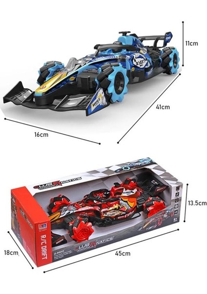 Sesli Işıklı Şarjlı 1:10 Büyük Ölçek Kumandalı Duman Atan Full Fonksiyon F1 Araç Rc Oyuncak Araba modelleri