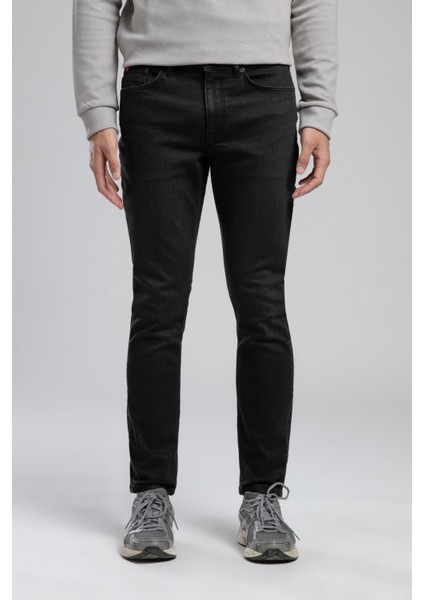 Jeff Normal Bel Dar Kesim Çok Dar Paça Siyah Erkek Jean Pantolon fiyatları