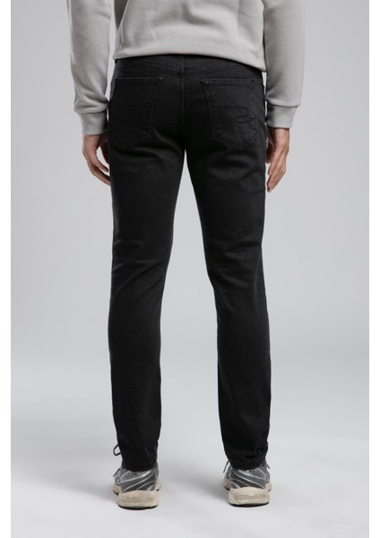 Jeff Normal Bel Dar Kesim Çok Dar Paça Siyah Erkek Jean Pantolon modelleri