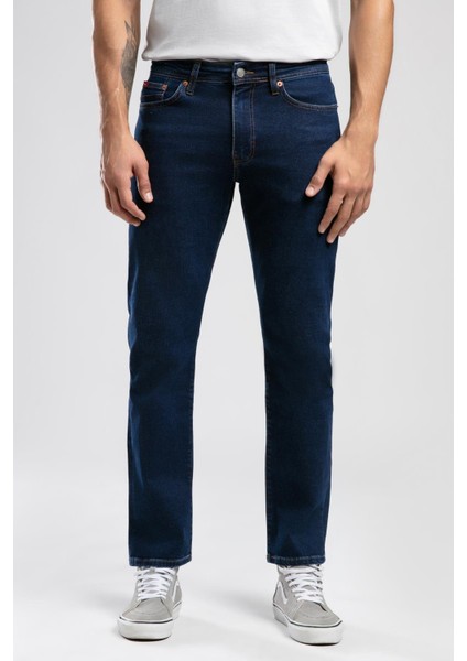 Harry Normal Bel Normal Kesim Düz Paça Erkek Jean Pantolon Floyd Mid Blue fiyatları