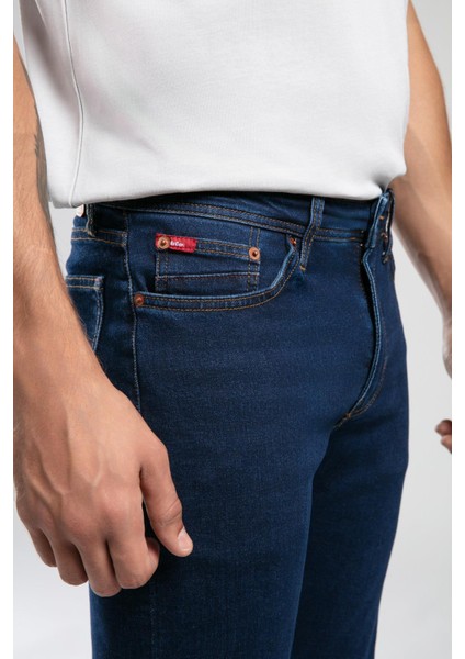 Harry Normal Bel Normal Kesim Düz Paça Erkek Jean Pantolon Floyd Mid Blue fırsatları