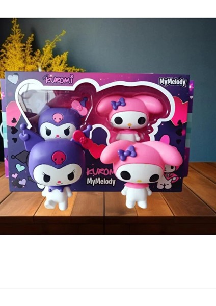 My Melody 2'li Kuromi Figür Set modelleri
