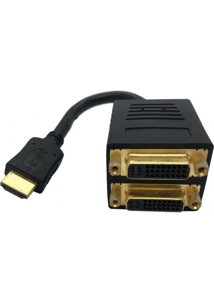 Hdmı Erkek To 2xdvı 24+5 Dişi Pasif Splitter Çevirici Kablo 20CM fiyatları