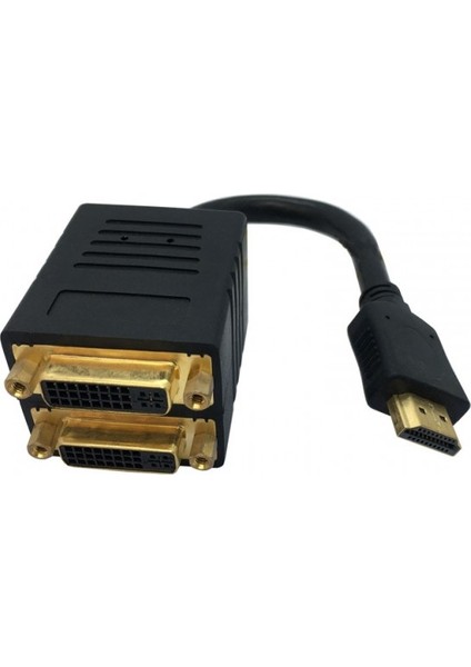 Hdmı Erkek To 2xdvı 24+5 Dişi Pasif Splitter Çevirici Kablo 20CM modelleri