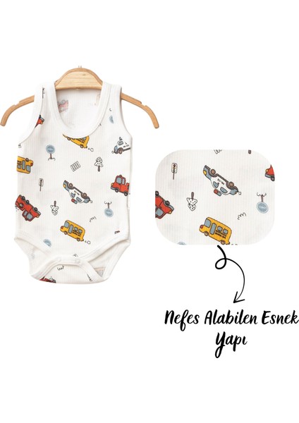 Erkek Bebek&çocuk Askılı Çıtçıtlı Badi 2’li Set – %100 Pamuk, Esnek ve Rahat modelleri