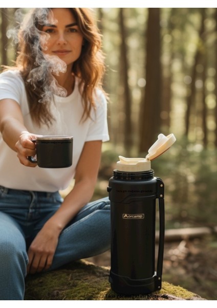 2lt Çift Katmanlı Bardaklı 304 Çelik Termos Avcı Dağcı Kamp Piknik Karavan Seyahat Termosu Filitreli indirimleri