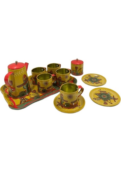 14 Parça Oyuncak Metal Çay Seti fiyatları