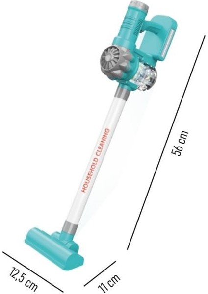 Pilli 6 Farklı Fonksiyonlu Dikey Oyuncak Süpürge