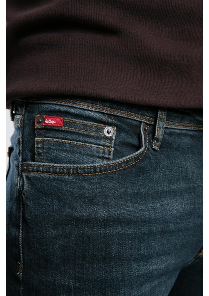 Jeff Normal Bel Dar Kesim Çok Dar Paça Mavi Erkek Jean Pantolon fırsatları