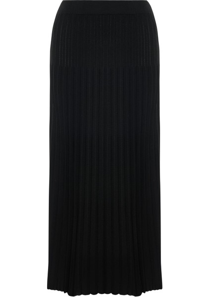 Pile Detaylı Midi Triko Etek 26W30824 fiyatları