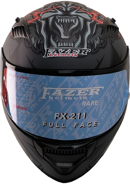 Motosiklet Kask Ece 22.R06 Double Vizörlü Full Face Motor Kaskı Beast Black modelleri