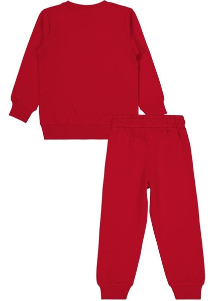 Cvl Baskılı 2-5 Yaş Takım - Kırmızı 2-3 Yaş