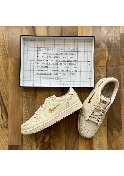 Air Jordan 1 Method Of Make Low Kahverengi Sneaker Ayakkabı