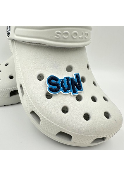 Terlik Süsü ve Aksesuarı , Çanta Süsü – Jibbitz 3D Sun Yazılı Görsel Logo Aksesuar fiyatları