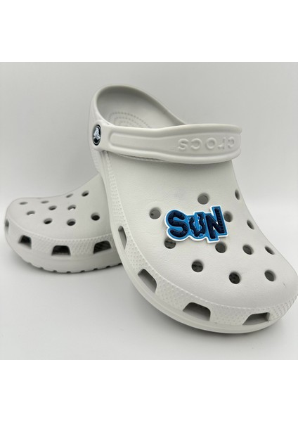 Terlik Süsü ve Aksesuarı , Çanta Süsü – Jibbitz 3D Sun Yazılı Görsel Logo Aksesuar modelleri