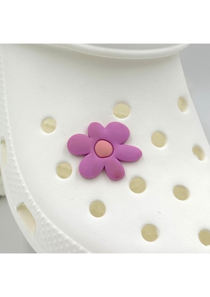 Terlik Süsü ve Aksesuarı , Çanta Süsü – Jibbitz 3D Çiçek Logo Aksesuar