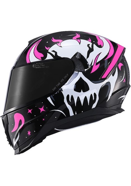 Motosiklet Kaskı Double Vizörlü Full Face Kask Ce Motor Kask Skul modelleri