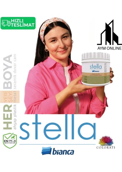 Stella Yeni Nesil Dönüşüm Boyası Dolap-fayans-cam-plastik-ahşap-duvar-kapı-beyaz fiyatları