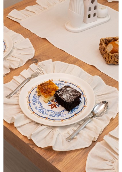 Lira | 7 Parça Fırfırlı Sofra Sunum Seti 40 x 150 fiyatları