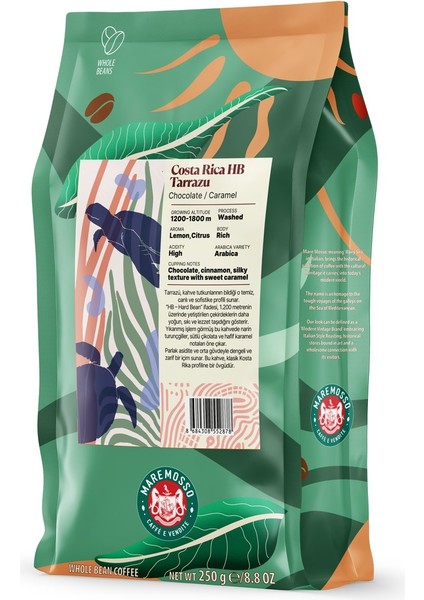 Costa Rica Hb Tarrazu Yöresel Filtre Kahve 250 Gr.