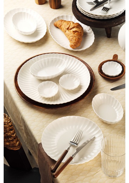 Bone Luz Form 18 Parça 6 Kişilik Kahvaltı Takımı