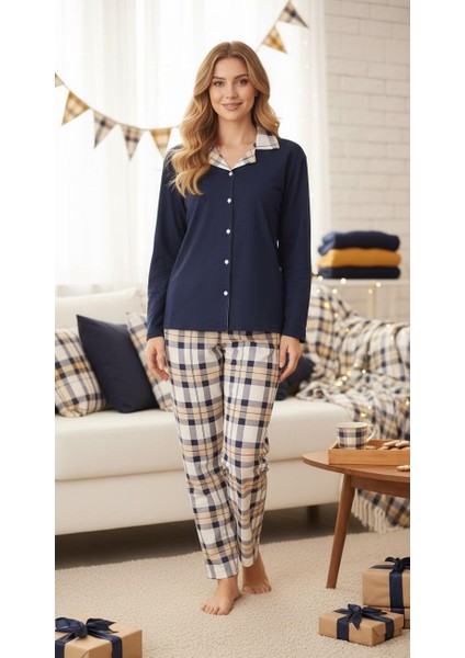 Ayıcık Desenli Kadın Pijama Takımı