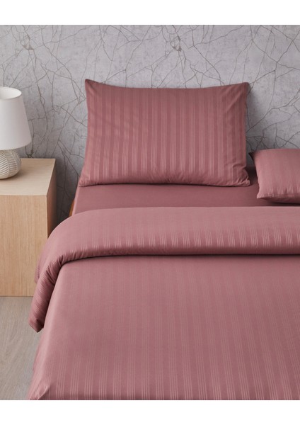 Glossy Kolay Ütülenir Perkal Tek Kişilik Nevresim Takımı 160X220 cm Sisli Mürdüm fiyatları