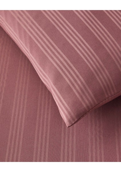 Glossy Kolay Ütülenir Perkal Tek Kişilik Nevresim Takımı 160X220 cm Sisli Mürdüm fırsatları