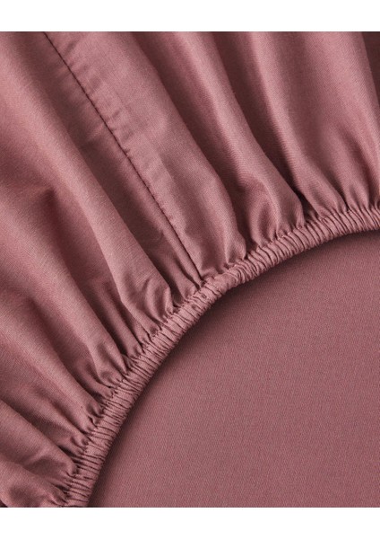 Glossy Kolay Ütülenir Perkal Tek Kişilik Nevresim Takımı 160X220 cm Sisli Mürdüm