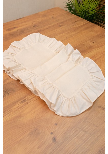 Lira | 7 Parça Fırfırlı Sofra Sunum Seti 40 x 150