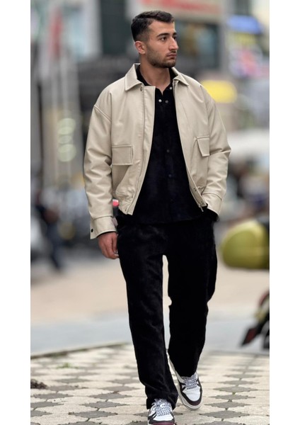 X-2014 Bel Lastikli Içi Kapitone Deri Mont modelleri