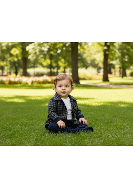 Erkek Bebek Gömlek Nakış Baskılı Pamuklu Alt Üst Takım fiyatları