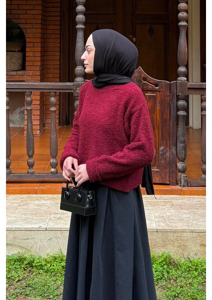 Çizgili Balıkçı Kazak Bordo fiyatları