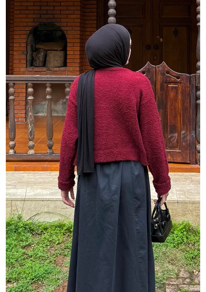 Çizgili Balıkçı Kazak Bordo fırsatları