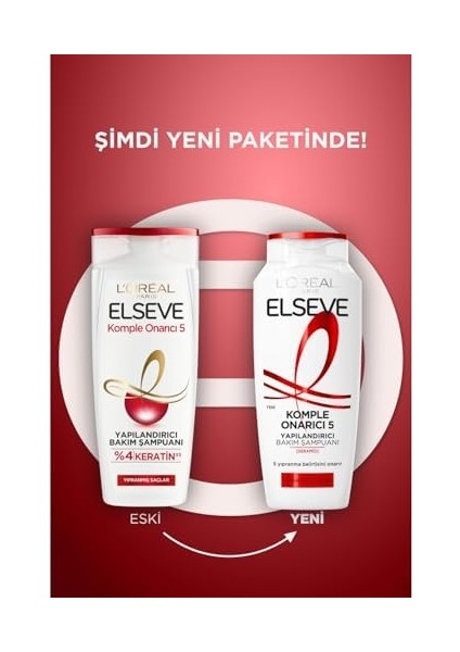 L&apos;oréal Paris Elseve Komple Onarıcı 5 Yapılandırıcı Bakım Şampuanı 400 ml