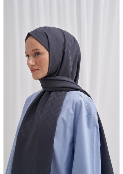 Baklava Desen Pamuk Ipek Şal Antrasit fırsatları