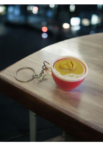 Kahve Fincanı Anahtarlık – Sevimli ve Detaylı