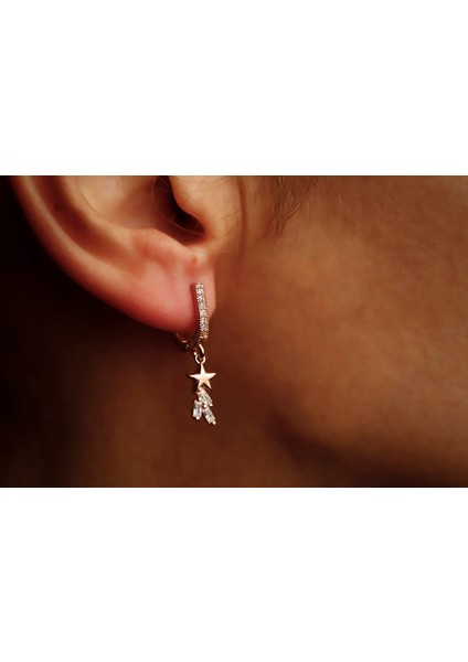 Yıldız Tozu Küpe modelleri