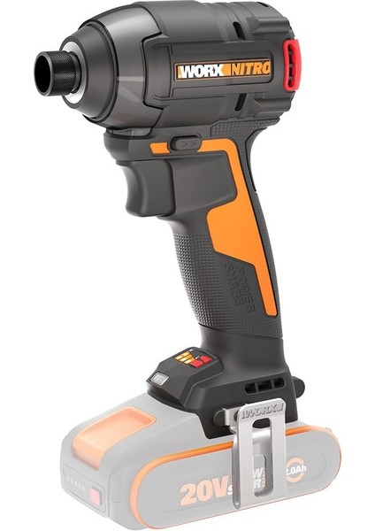 WX265.9 20VOLT 200NM Kömürsüz Profesyonel Şarjlı Darbeli Tornavida (Akü Dahil Değildir)